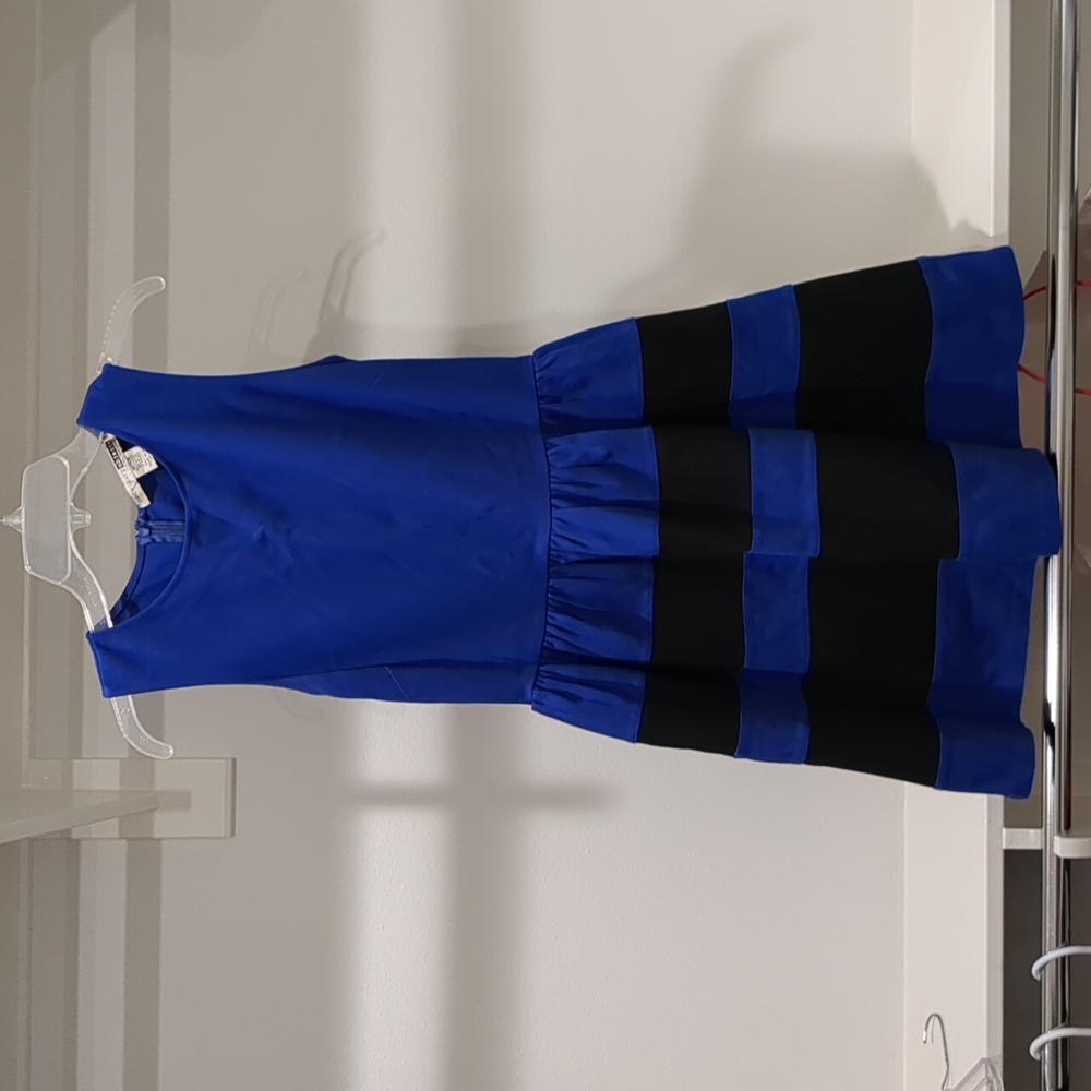 Blue Dress with Stripes